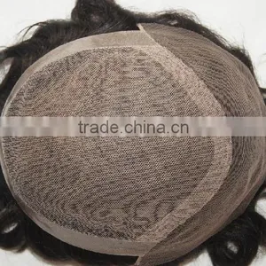 Regular Wave Style and Full Lace Wig Technique Men Toupee thumbnail-1