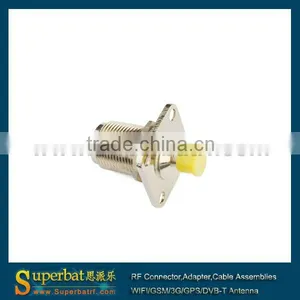 SMA-N Adapter SMA Jack to N Jack Panel Mount Bulkhead Straight Coaxial Splitter thumbnail-1