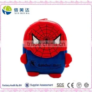 High Quality Spider Man Cartoon Soft Plush Backpack Bag for Kids thumbnail-1