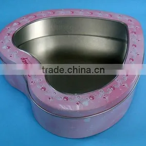 Heart-shaped Tin Box With PET Window thumbnail-1