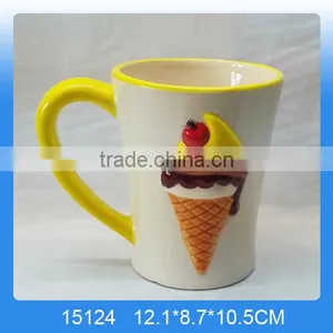 Wholesale High Quality Ceramic Unique Salt and Pepper Set With Ice Cream Shape thumbnail-6