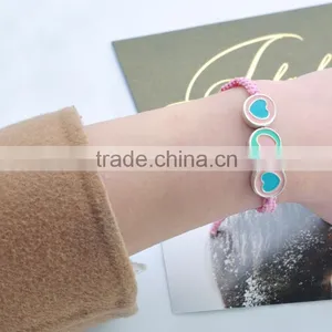 Simple Children Cheap Bracelet Jewelry Colorful Bracelet Nnisex Trendy Alloy Heart Bracelet/ thumbnail-1