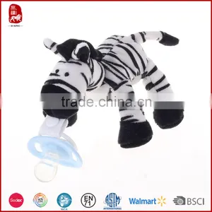 Custom Plush Stuffed Toy Funny Pacifier Baby Pacifier With Plush Toy thumbnail-3