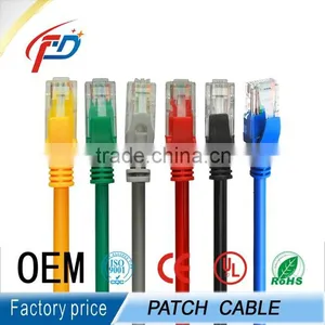1ft 2ft 3ft 5ft 10ft Black Color Copper Clad Alunimun Cat 5e Cat6 Patch Cable thumbnail-6