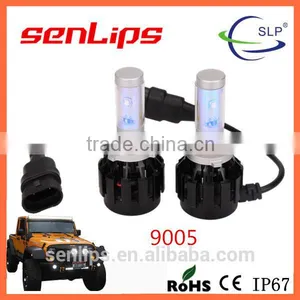 Black 20W H7 9005 9006 H8 H9 H10 H13 LED Headlight for Vehicle Motorcycle thumbnail-1