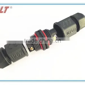Outdoor Lighting Cable Connector 2 Pin Waterproof Screw Connector thumbnail-3