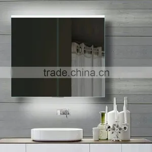 Engineering Project LED Bathroom Mirror With Backlights and Glass Storege Cabinet thumbnail-2