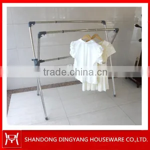Stainless Steel X Type Balcony Folding Clothes Drying Rack thumbnail-2