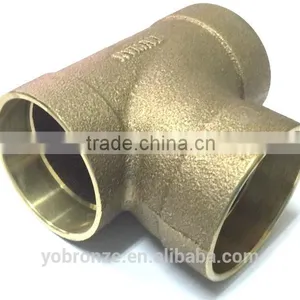 Good Quality in Taiwan Bronze Casting DWV Copper Tee Manufacture thumbnail-6