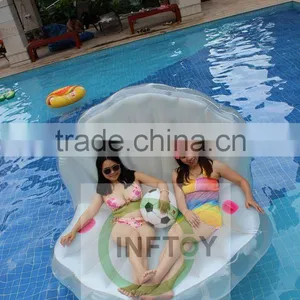 Popular Giant Inflatable Pool Float Shell With Beachball/inflatable Pool Mattress thumbnail-2
