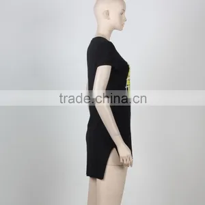 T-shirt School Dress Sex School Girl Uniform Short Sleeve Cotton Chiffon Fabric Fluqi Apparel thumbnail-2