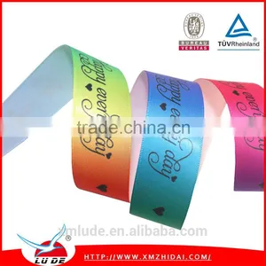 New Design Thermal Transfer Ribbon /Heat Transfer Printing Satin Ribbon Decorate Christmas Day thumbnail-1