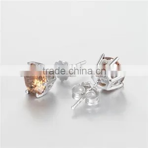 Costume Jewelry Single Stone Earring Designs For Ladies thumbnail-2