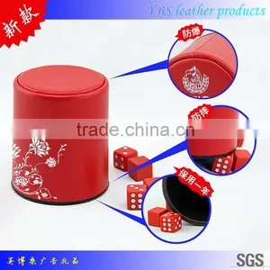 Largest China Supplier PU Leather Dice Cup for Entertainment thumbnail-1