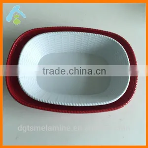 Wholesale Rectangle Melamine Vegetable Basket in Assorted Colors thumbnail-6