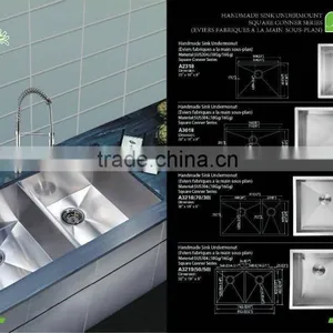 Professional Custom Stainless Steel Kitchen Sink by Handmade thumbnail-1