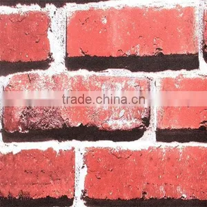 2015 Hot Sale 3D Red Brick Cheap Wallpaper thumbnail-2