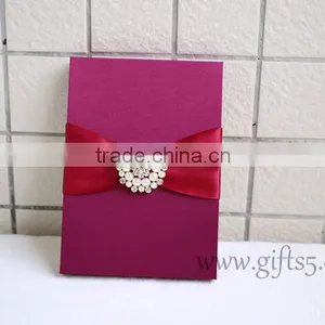 Gorgeous Burgundy Wedding Invitation Boxes thumbnail-6