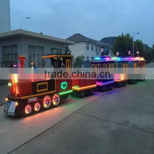 Amusement Equipment Kiddie Ride Theme Park Trackless Sightseeing Train Ride Fairground Ride for Sale thumbnail-4