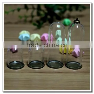 Flat and Round 25 20ml Bottles With Corks. Containers With Lids& Caps& Wooden Base. Bulk Empty Clear Glass Small Decorative Jars thumbnail-5