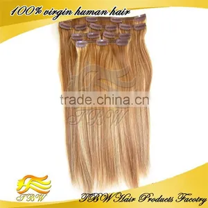 New Arrvial Human Hair Clip in Hair Pieces for Thinning Hair thumbnail-1