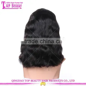 Layered 12"150% Density Human Hair Short Bob Wigs for Black Women Remy Human Hair Short Bob Lace Front Wig thumbnail-6