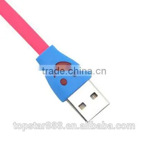 1m USB 3.0 Cable Smile LED USB Charger Cable for Android Phones thumbnail-4