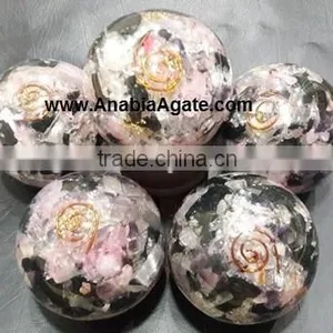 R.B.S Orgone Ball For Sell : Wholesale Rose Quartz,Black Tourmaline,Selenite Orgone Ball Spheres thumbnail-1