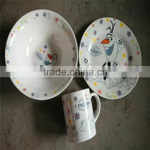 Ceramic Plate Kids Bearfask Porcelain Set With 2016 Bowl thumbnail-1