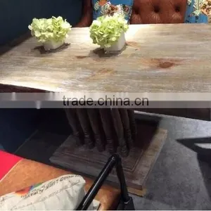 Pictures of Suar Rustic Wooden Dining Table thumbnail-1