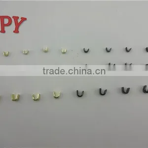 Zipper Brass Metal H Type Bottom Stop and U Type Top Stop thumbnail-3