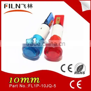 2015 Plastic High Light 10mm 230v Neon Mi-bulb Yellow Flashing Led Lights thumbnail-4