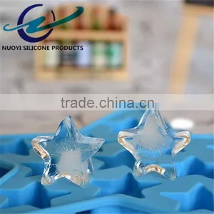 Eco-friendly Five-Pointed Star Silicone Decorative Ice Cube Tray thumbnail-6