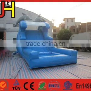 Popular 0.55mm PVC Inflatable Dolphin Water Slide With CE/ EN14960 Certificate thumbnail-2