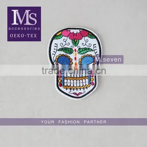 2016 New Fashionable Patch Work Blouse Designs Colorful Pattern Neck Collar Patch for Sale thumbnail-1