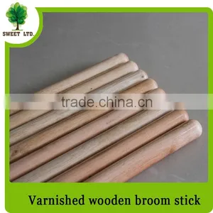 Well Straight Varnished Wood Mop Stick With Competiive Price thumbnail-2