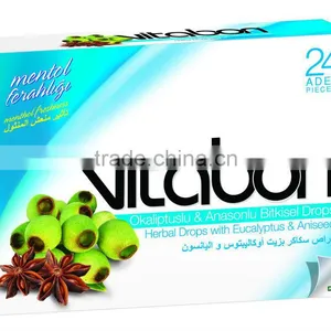 Sweet Sore Throat Import Candy VitaBon Drops With Eucalyptus and Aniseed Extract Bonbon ... thumbnail-1