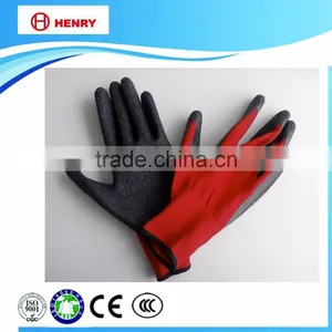 Polyster Shell Latex Coated Safety Work Glove thumbnail-1