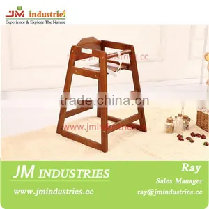 Cheap Modern Comfortable EN14988 Solid Wood Baby Restaurant High Chair thumbnail-2