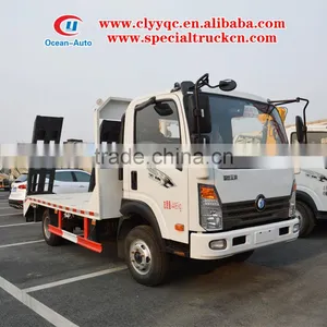 Sinotruk ACE Flat Tow Truck Platform for Sale To Transport Machines thumbnail-1