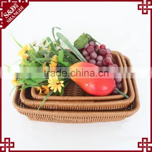 Functional Durable Rattan Handmade Fruits and Vegetable Display Basket thumbnail-1