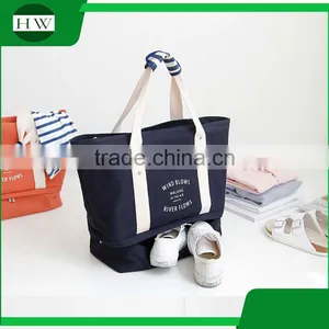 China Supplier Foldable Canvas Luggage Travel Bag Set thumbnail-1