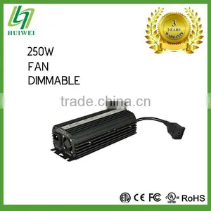 Hydroponic HID Ballast 250W Electronic Dimmable Ballast With Cooling Fan Original Manufacturer thumbnail-1