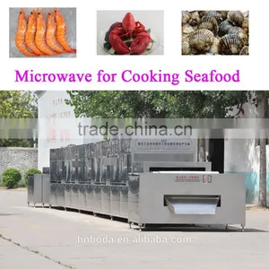 Continouous Conveyor Type Microwave Oven for Cooking Shellfish thumbnail-1