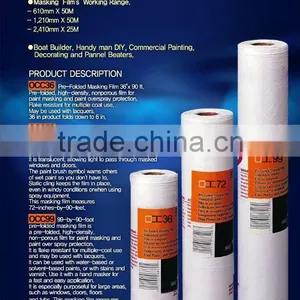 Prefolded Masking Film for DIY Paint Works thumbnail-1