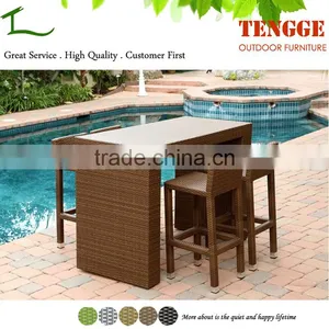 TG15-0238 5 Pieces Indoor and Outdoor Rattan Whiskey Bar Set thumbnail-1