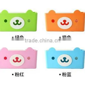CY059 Multi-functional 4 Colors Tissue Box Cute Bear Paper Holder With Storage Grid thumbnail-2