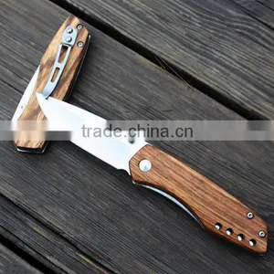 High Quality Zebra Wood Handle Knife, Multi Function Outdoor Knife thumbnail-1