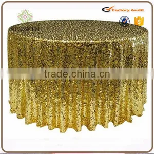 Colourful Round Sequin Elegant Wedding 100% Polyester Sequin Table Overlay thumbnail-1