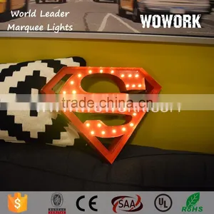 Battery Operated Superman Logo Light Light for Baby Room thumbnail-2